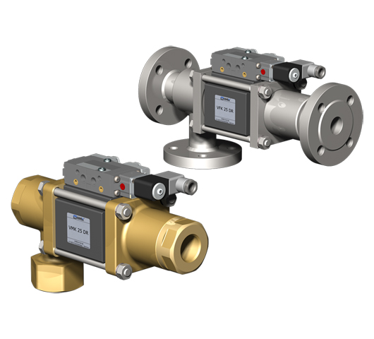 3-drogowy zawór współosiowy pneumatyczny Coax typ VMK25 DR